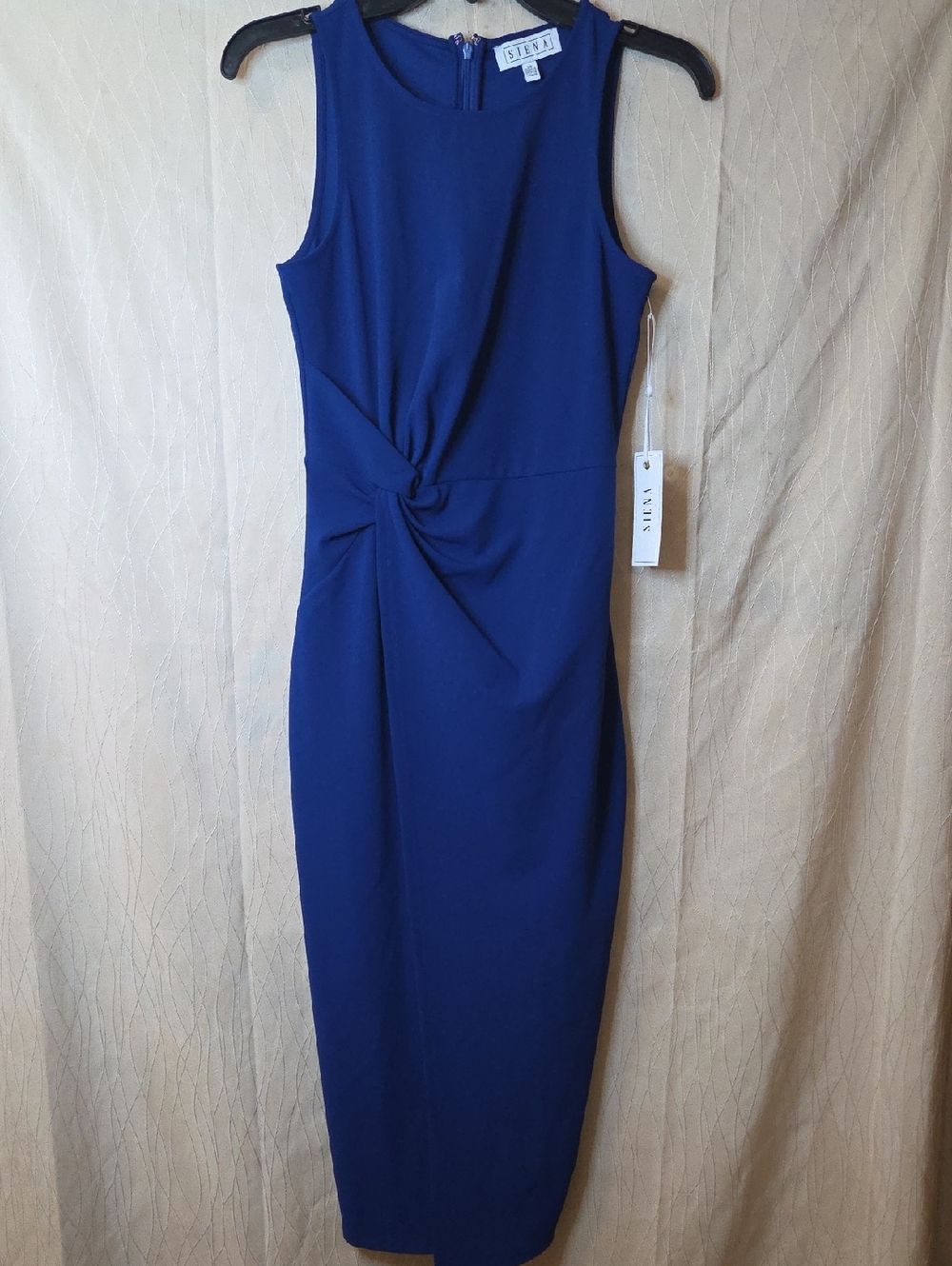 Siena‎ Studio Royal Blue Twist-Front Midi Dress